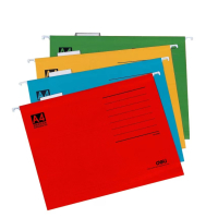 得力挂劳夹A4吊挂式文件夹