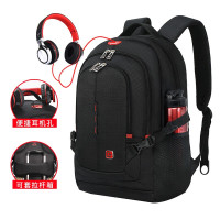 瑞士军刀双肩背包防水耐磨时尚 SA-9393 黑色