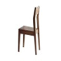 爱杨全实木餐椅北欧胡桃木