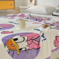 迪士尼可爱休闲牛奶绒毛毯办公室午睡毯空调毯可爱沙发装饰毯子加厚冬季床单