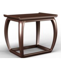 左霖非洲紫檀小茶凳中式HXR-CMSJ-BK2323