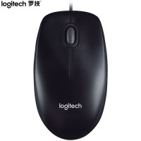 罗技(Logitech) M90 有线鼠标黑色 单个装