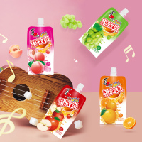 喜之郎吸吸果冻cici果粒爽饮料多口味儿童零食果汁果冻布丁350ml*4袋混合口味
