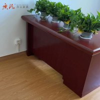 质凡办公家具大班台经理桌含侧柜