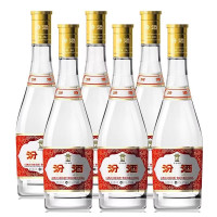 汾酒 黄盖玻汾 清香型高度白酒 53度 475ml*6瓶装 (非原箱)