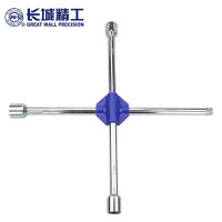 长城精工 十字轮胎扳手 拆汽车轮胎工具 家用小桥车换胎板手 400mm 428750