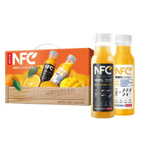 农夫山泉果汁饮料NFC300ml*12瓶(6瓶橙汁+6瓶芒果混合汁)(单位:箱)