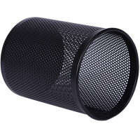 得力 909网状圆笔筒(黑)