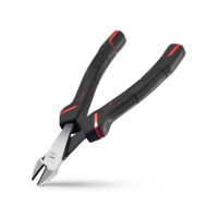 得力(deli) 大头斜口钳铬钒钢(红)8"