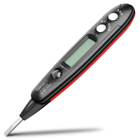 得力(deli) 测电笔数显大屏(红)12-250V AC/DC