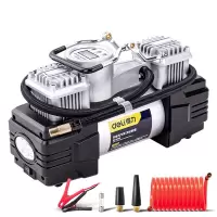 得力(deli) 充气泵双缸数显(银)180W