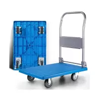 得力(deli) 平板车轻音轮(蓝)150kg