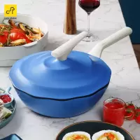 卡特马克(catemaker)海浪炒锅不粘锅家用炒锅铝合金八角一体炒菜锅燃气电磁炉通用网红炒锅