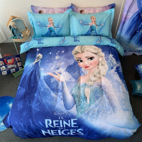 迪士尼卡通水洗棉纯棉床上四件套全棉100儿童被套床品三件套床单床笠