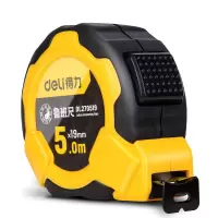 得力(deli) 鲁班尺自锁双面印刷(黄)5mx19mm