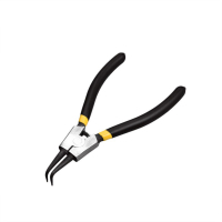 得力(deli) 日式外弯卡簧钳(黑)13"