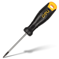 得力(deli) 中孔花型螺丝批(黄)T30×100mm