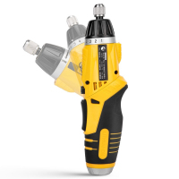 得力(deli) 锂电枪式螺丝批可旋转(黄)3.6V3.5N.m