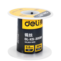 得力(deli) 锡丝30%含锡量(银)0.8mm ,100g