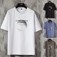 男生纯棉短袖男t恤潮流宽松男装2022新款半袖上衣体恤衫