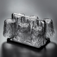 冰川杯玻璃杯套装水杯家用客厅喝水杯子ins啤酒杯家庭玻璃茶杯