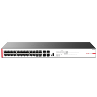 新华三(H3C)BS228FX 24口千兆电+4万兆上行光纤口非网管企业级网络云管理交换机 远程控制网线分流器