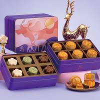 锦华礼福鹿咏月月饼礼盒1010g