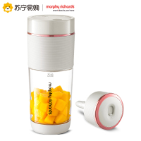 摩飞电器(Morphyrichards)摩飞榨汁机果汁机气泡果汁杯榨汁杯家用便携式水果榨汁机 白色MR9801