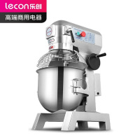 乐创(lecon)搅拌机商用打蛋器多功能厨师机蛋糕面包和面机打发打奶油30L(带罩) LC-B30B