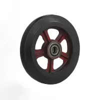 谐晟 铸铁轮毂重型行走轮 轴承孔25mm 12寸 1个