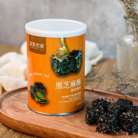 滋美世家 黑芝麻糖酥片 杭州特产糕点休闲零食小吃 罐装160g 单位:罐