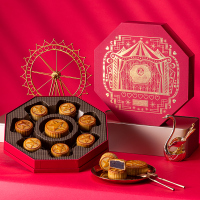 锦华礼 纯正红豆沙745g/盒中秋月饼组合