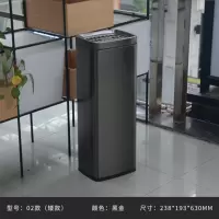 酒店大堂垃圾桶落地灭烟筒02黑金矮款不可投垃圾