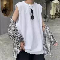 篮球运动汗背心男士夏季健身无袖短袖t恤坎肩宽松打底上衣
