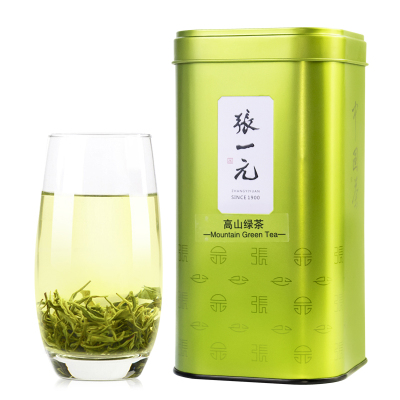 张一元 一级高山绿茶300g 绿茶茶叶 方便罐装