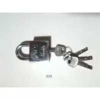 钢挂锁 短梁叶片锁 防锯防撬不锈钢挂锁50mm
