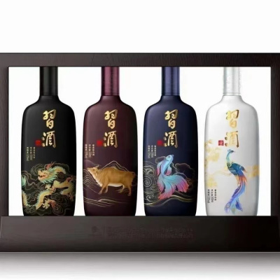 习酒君子之品 天地仁和 53度酱香型白酒500ml*4瓶装