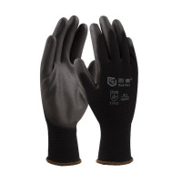 固赛(GE) 黑色聚氨酯工作手套,10码