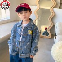 史努比SNOOPY童装牛仔外套男女中小童外套洋气印卡通花儿童牛仔上衣KRS050