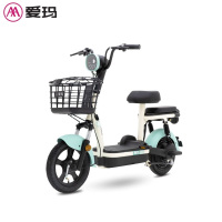 爱玛(AIMA)比熊新国标小型电动自行车48V