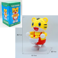 儿童电动翻滚猴玩具0-3岁婴儿男女孩宝宝声控360翻跟头小猴子跳舞打鼓虎[3首歌]