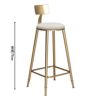 吧台椅吧凳铁靠背坐高75cm