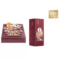 鲜品屋(sampure) 广式流心蛋黄鲜肉苏式枣泥蛋黄莲蓉苏式月饼套盒 +柠檬荷叶花茶包