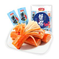 力诚手撕蟹柳原味105g袋装即食蟹肉棒海味休闲零食火锅料小吃