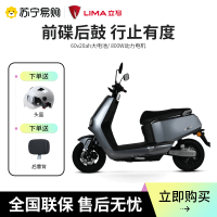 立马电动车60V长跑王外卖踏板成人代步电动轻便摩托车优趣电瓶车魅影灰