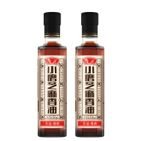 鲁花小磨芝麻香油350ML*2 凉拌调味烹饪火锅 纯芝麻 香油