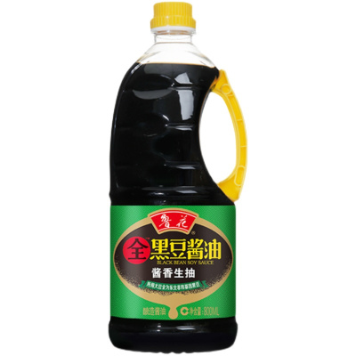 鲁花全黑豆酱香生抽酱油800ML 零添加原汁酿造特级炒菜家用