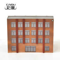 彩度(CAIDU) CAIDU-JZ-05 建筑模型-弧形异形楼