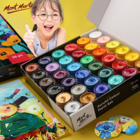 蒙玛特(Mont Marte)儿童丙烯颜料12色50ml 画画颜料儿童幼儿园diy涂鸦颜料丙烯颜料套装 MSCH1250
