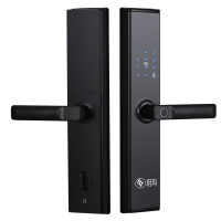 玥玛 智能防盗门锁 密码锁电子磁卡锁家用门锁大门锁 X7黑色